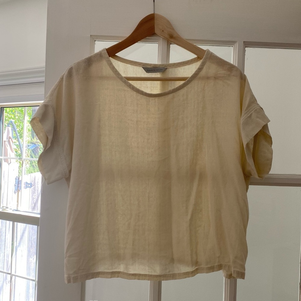 Elizabeth Suzann raw silk Georgia tee (OSM)